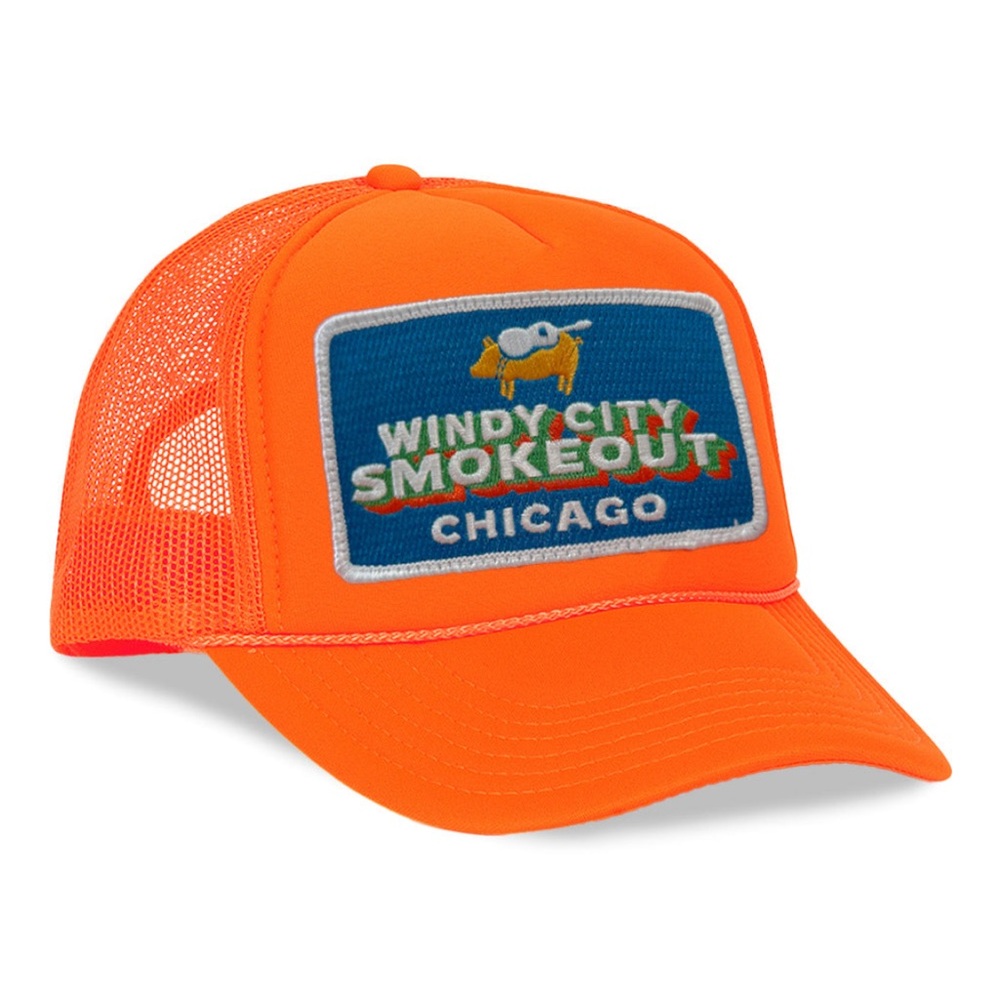 Aviator Nation Orange Trucker Hat